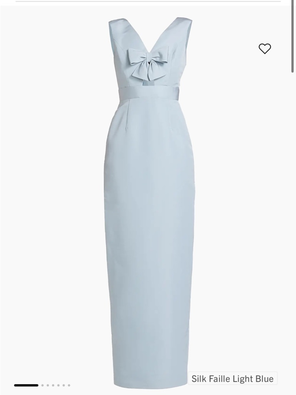 Alexia Maria Claire elegant light blue bow dress